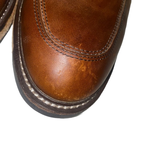 Men Woolrich woodWright brown leather boots size 10.5